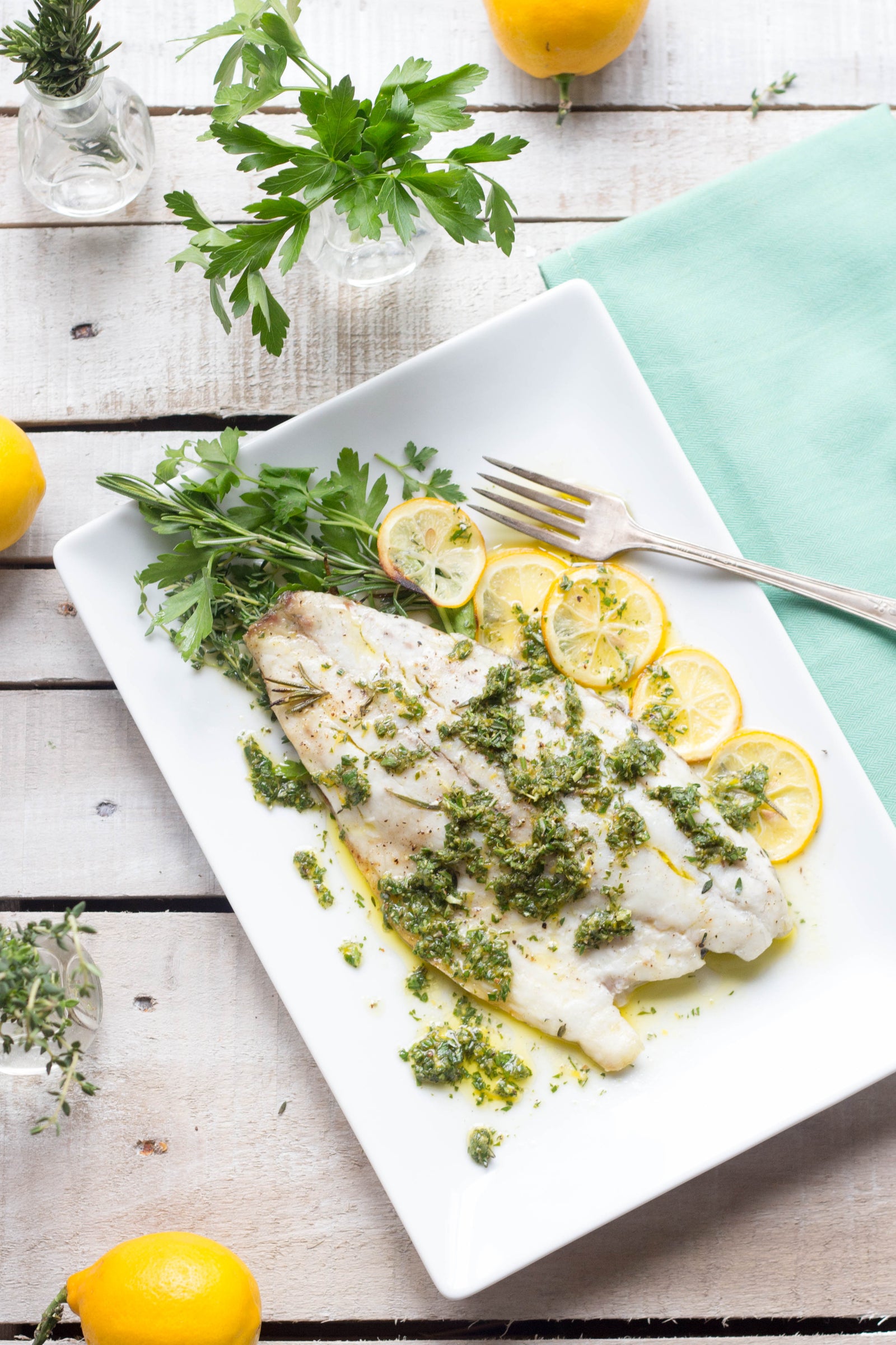 Herb Roasted Barramundi with Meyer Lemon Vinaigrette