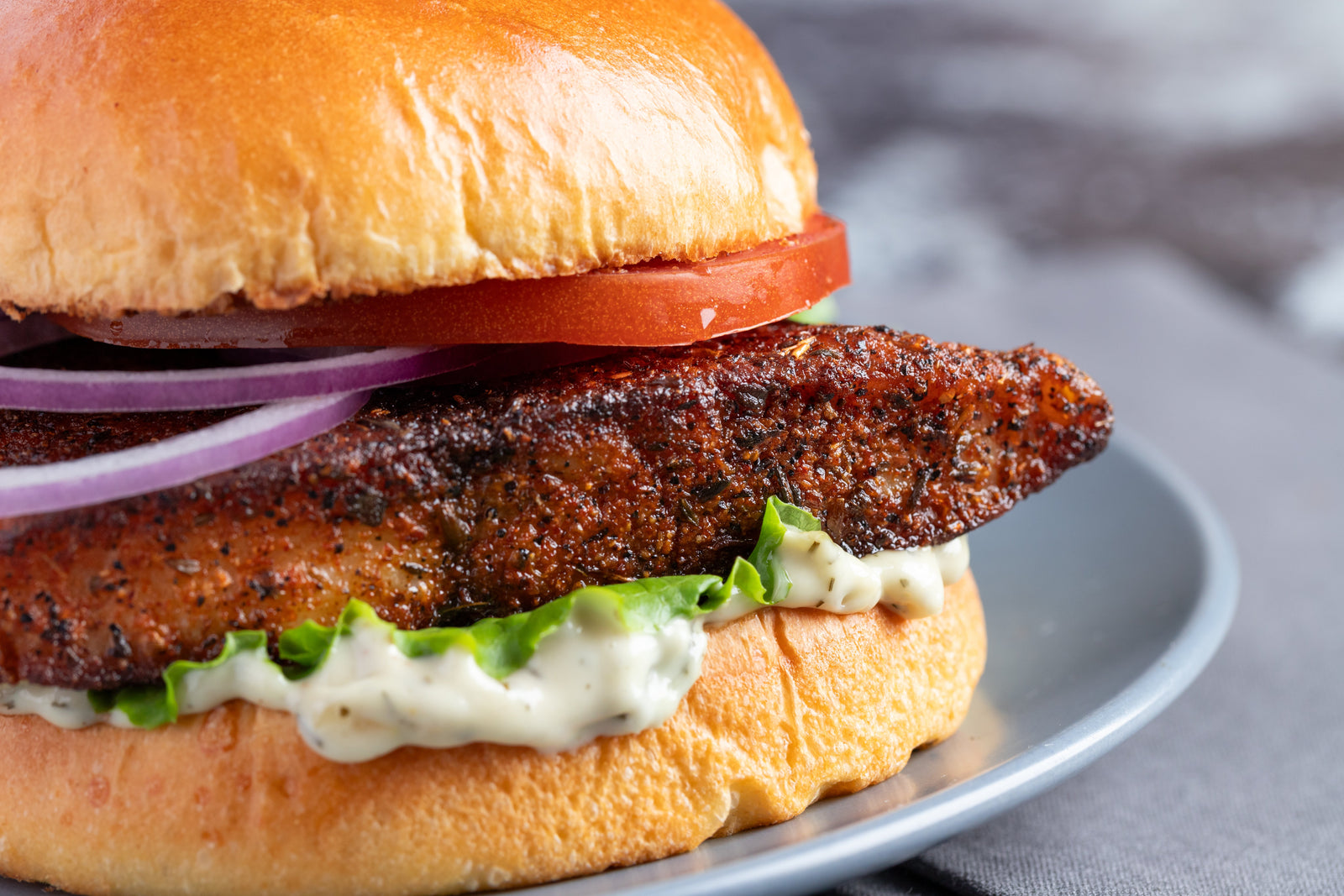 Blackened Barramundi Fish Sandwich