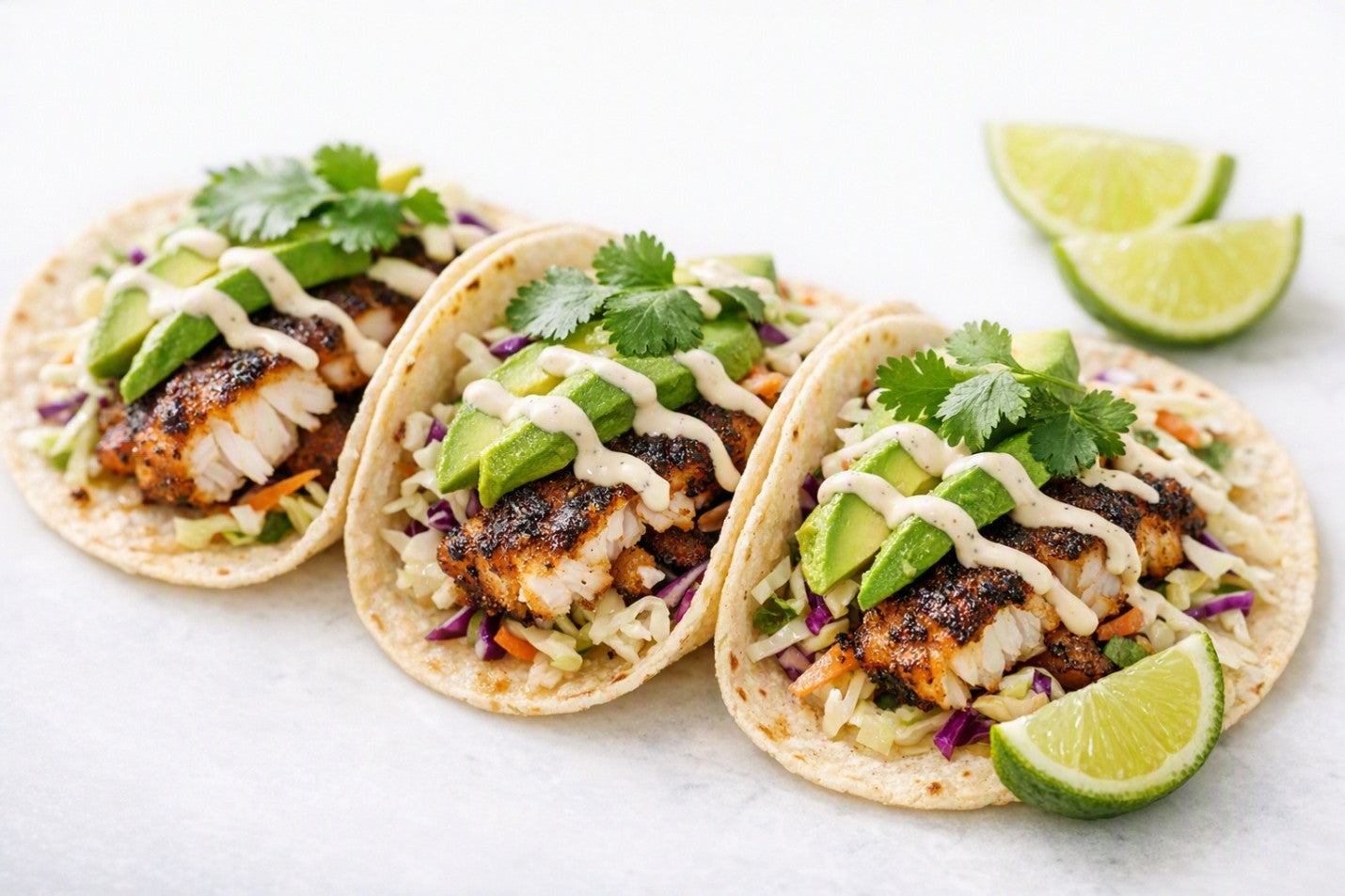 Easy Blackened Barramundi Tacos