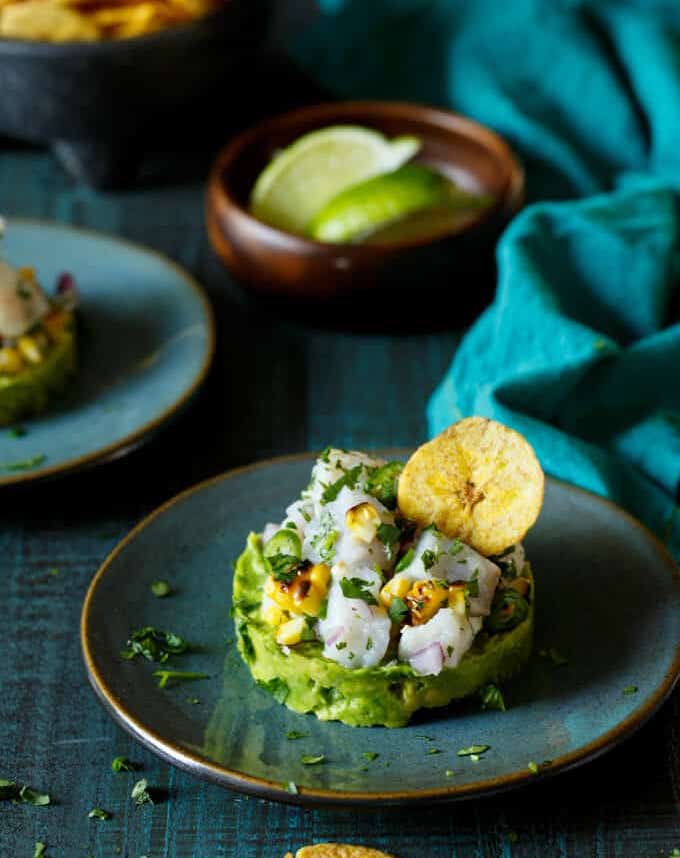 Spicy Roasted Corn Barramundi Ceviche