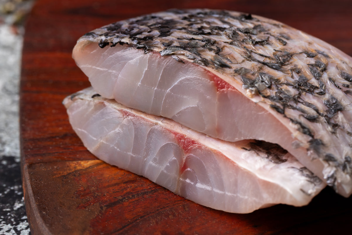 The Better Fish® 5oz Skin-On Scored Barramundi Portion | 32g Protein