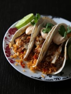 Spiced Tacos with Chipotle Cream