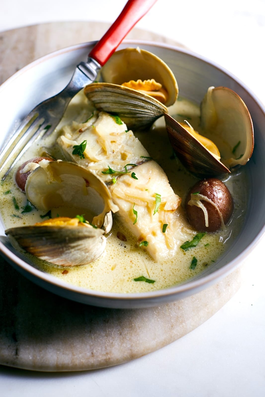 Braised Barramundi and Clams in White Wine and Cream The Better Fish