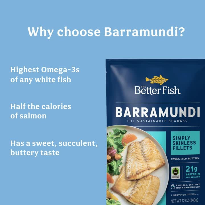 It's pronounced Bar-ra-MUN-dee 😋 Have you made the switch to The Better Fish yet?

#thebetterfish #aquaculture #responsiblefishfarming #sustainability #sustainableseafood