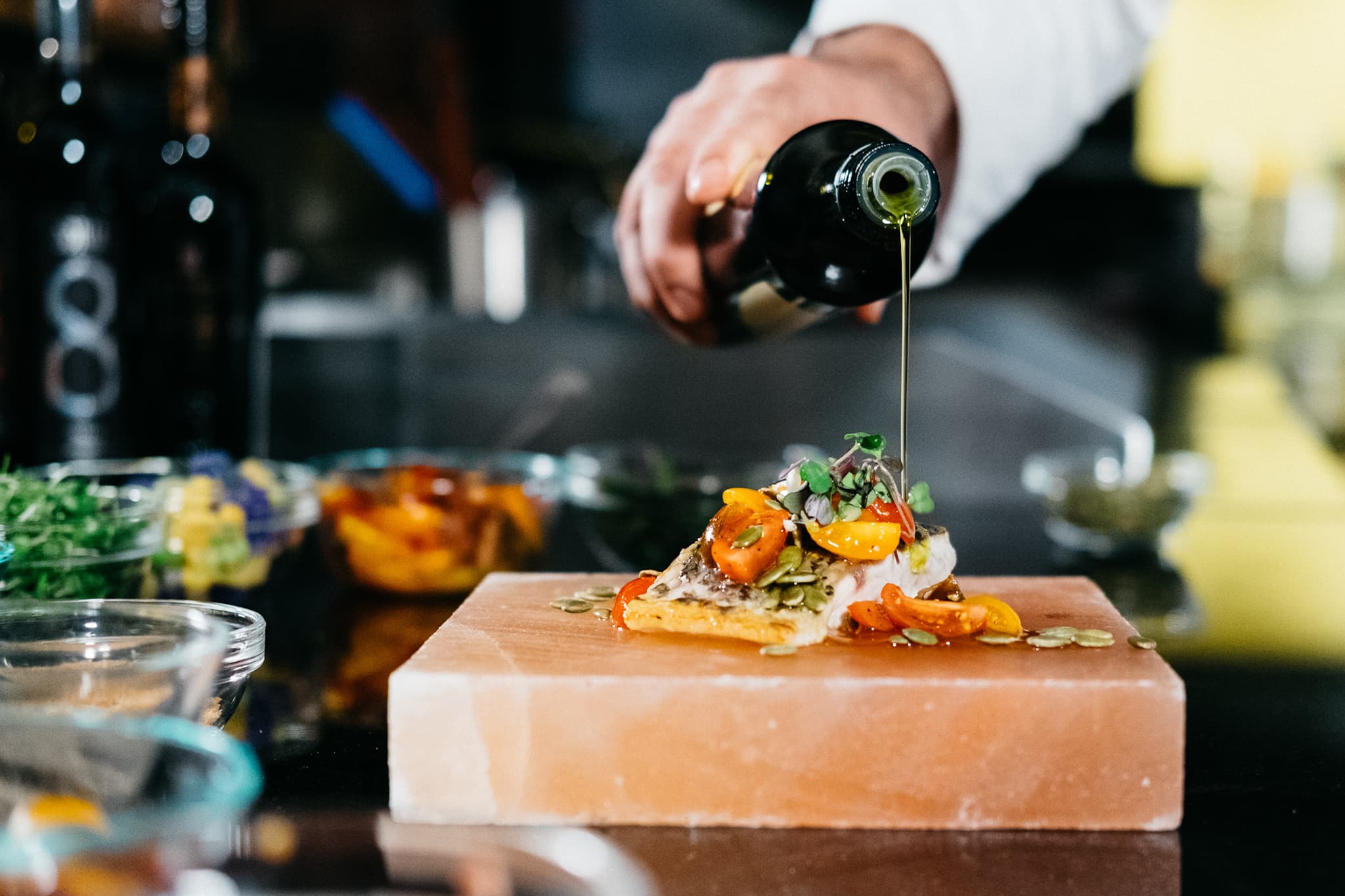 Barramundi Seared on Himalayan Rock Salt Slab The Better Fish