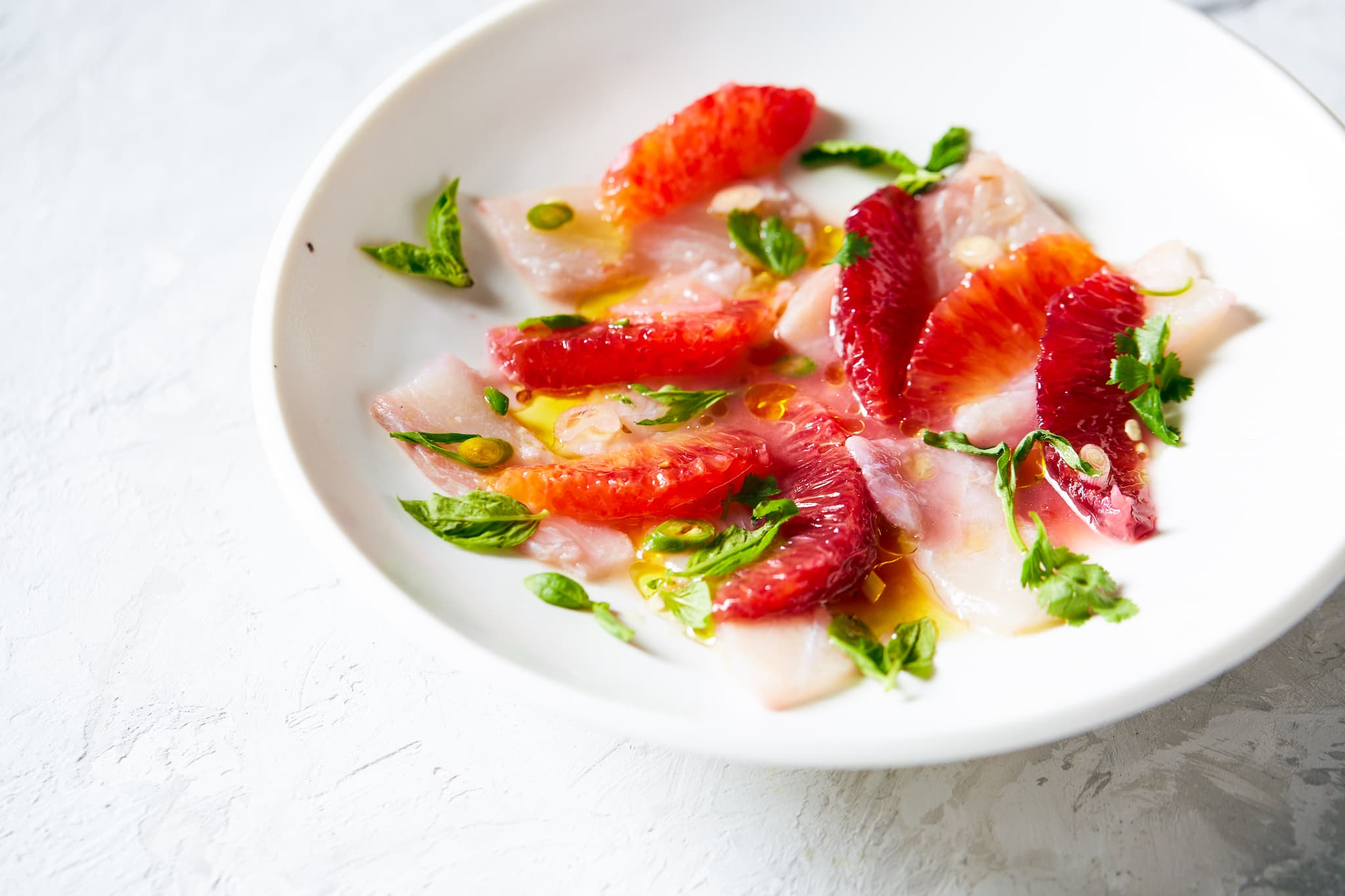 Barramundi Carpaccio with Blood Orange | The Better Fish® Barramundi by Australis Aquaculture