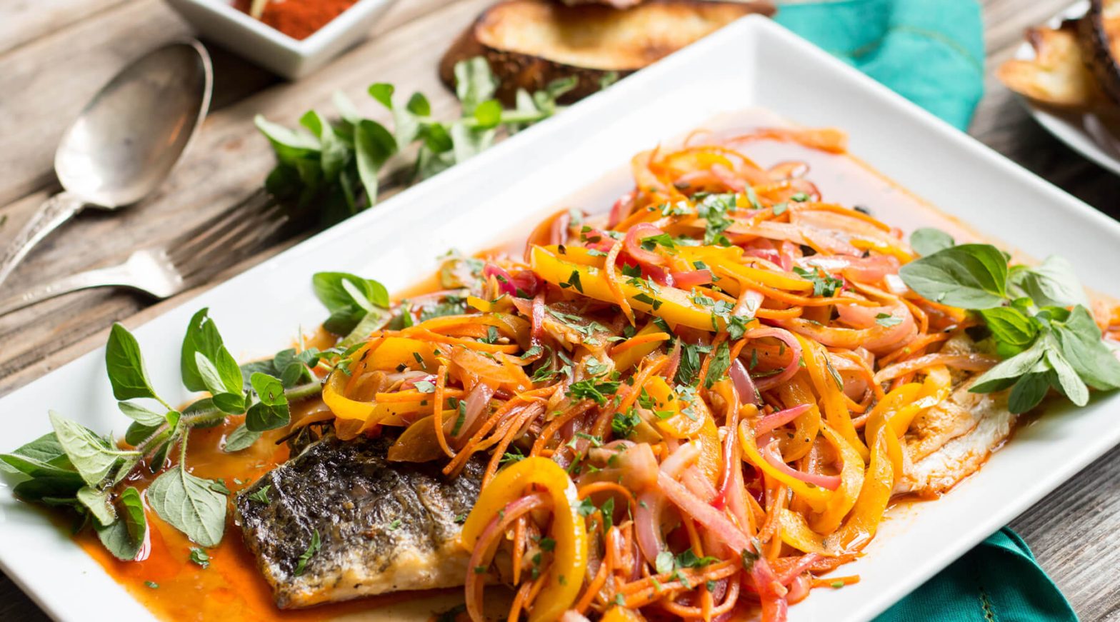 Grilled Barramundi Escabeche The