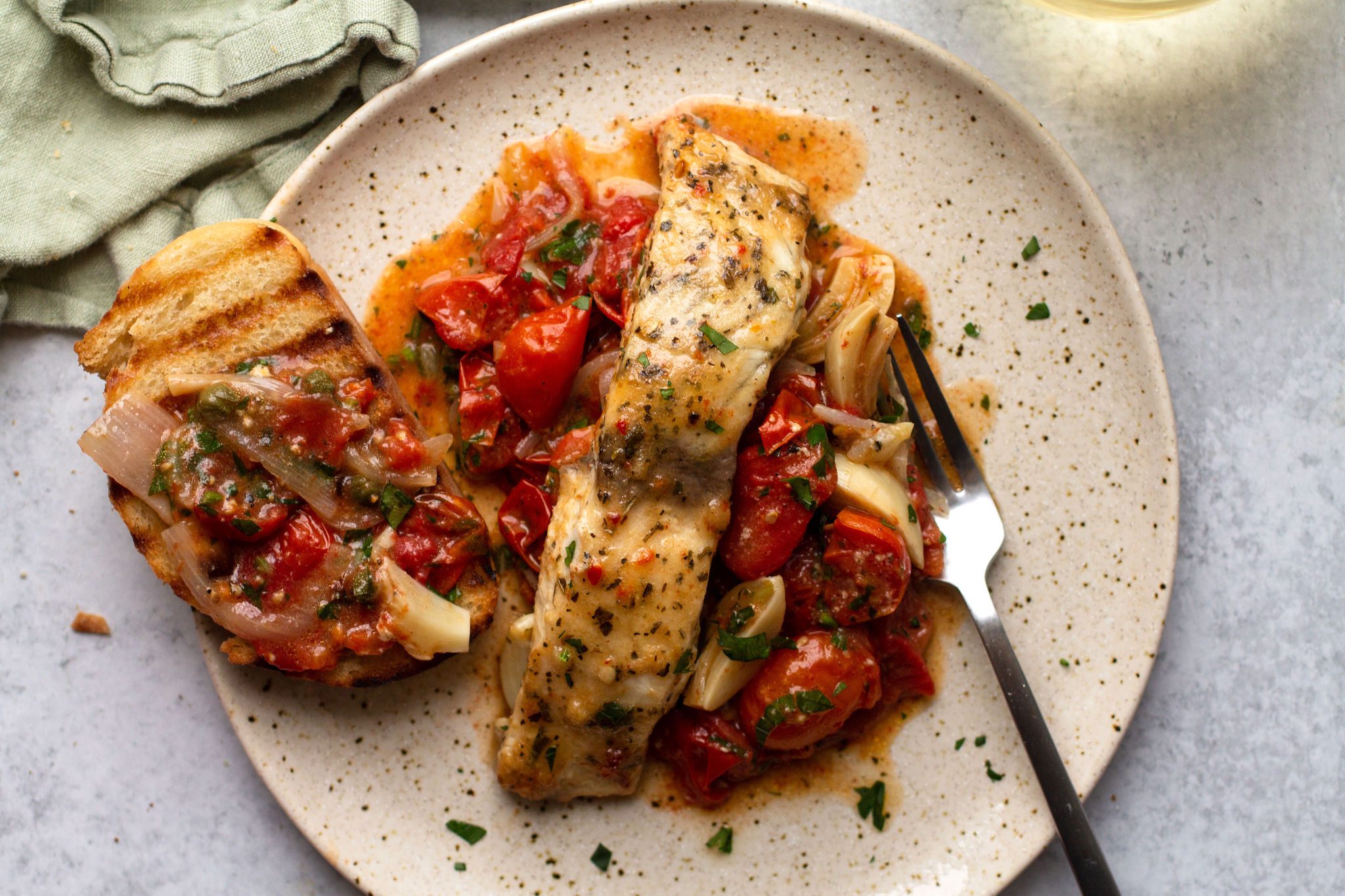 Tuscan Herb Barramundi with Roasted Tomatoes The Better Fish